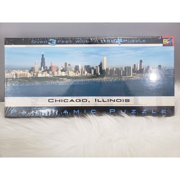 2000 Chicago, Illinois‎ Panoramic Puzzle 765 Piece Vintage City New / Sealed - Picture 1 of 4